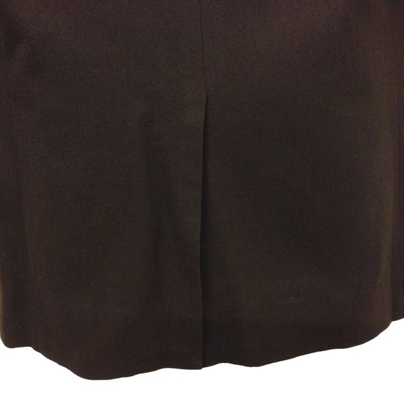 Vintage 80s Austin Reed USA-Made Wool Sport Coat -38R Heraldic Lion Brown Mended - Picture 9 of 9